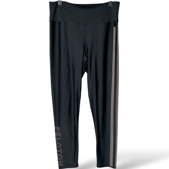 BEACH RIOT Sport PELOTON Black Full Length Leggings High Rise US Sz XL - Picture 1 of 9